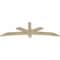 Ekena Millwork Alberta Rough Sawn Timber Gable Bracket, Douglas Fir, 72"W x 24"H x 2"D x 4"F, 8/12 Pitch GBW072X24X0204ALB00RDF - alternate 4